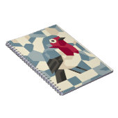 Red Robin in Vector Block Spiral Notebook Notizblock (Rechte Seite)