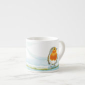 Red Robin in Winter Coffee Tasse (Vorderseite Rechts)