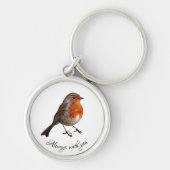 Red robin Keyring \ Kette Schlüsselanhänger (Vorne)