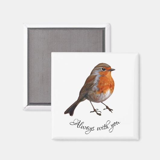 Red Robin Magnet (Vorderseite/Rückseite)