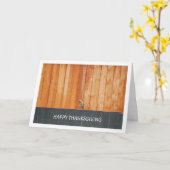 Red Robin on Fence Karte (Gelbe Blume)