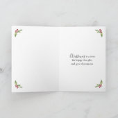 Red Robin Poinsettia Pine Holly Weihnachten (Innenseite)