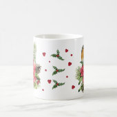 Red Robin Poinsettia Weihnachtsfeier Tasse (Mittel)