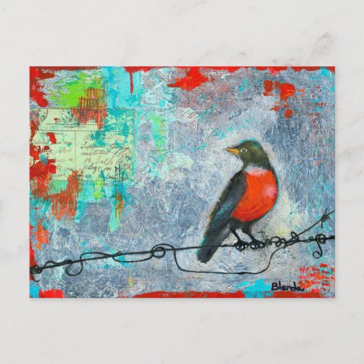 Red Robin Postkarte (Vorderseite)