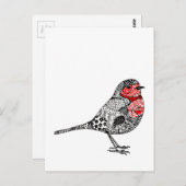 Red Robin Postkarte (Vorne/Hinten)