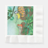 Red Robin und Great Tit Bird Nesting Serviette (Vorderseite)