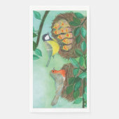 Red Robin und Great Tit Bird Nesting Serviette (Vorderseite)