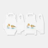 Red Robins in Winter Gunst Box Geschenkschachtel (Ungefaltet)