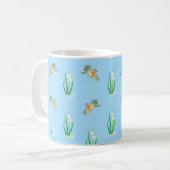 Red Robins und Snowdrops Kaffeetasse (Vorderseite Links)