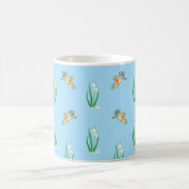 Red Robins und Snowdrops Kaffeetasse (Mittel)