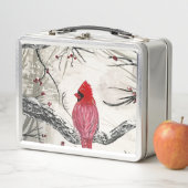 Red Robins Winter Metall Brotdose (Beispiel)