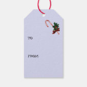 Red Robot Santa in Space - Weihnachten Geschenkanhänger (Rückseite)