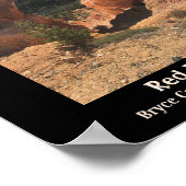 Red Rock Arch Bryce Canyon Nationalpark Utah Poster (Ecke)