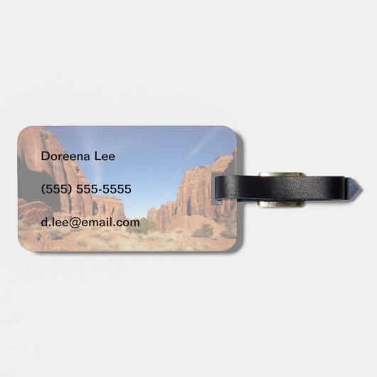 Red Rock Canyon Gepäckanhänger (Rückseite horizontal)