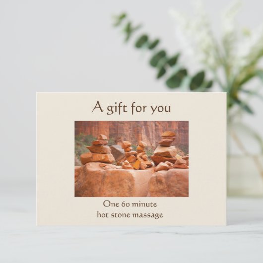 Red Rock Canyon Geschenkzertifikat (Stehend Vorderseite)