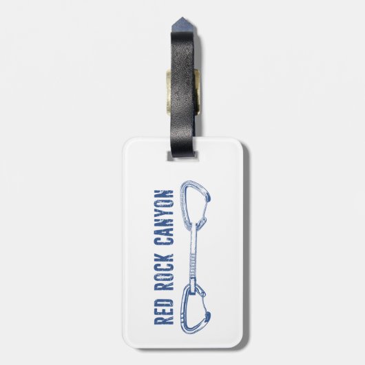 Red Rock Canyon Klettern Schnellziehen Gepäckanhänger (Rückseite vertikal)