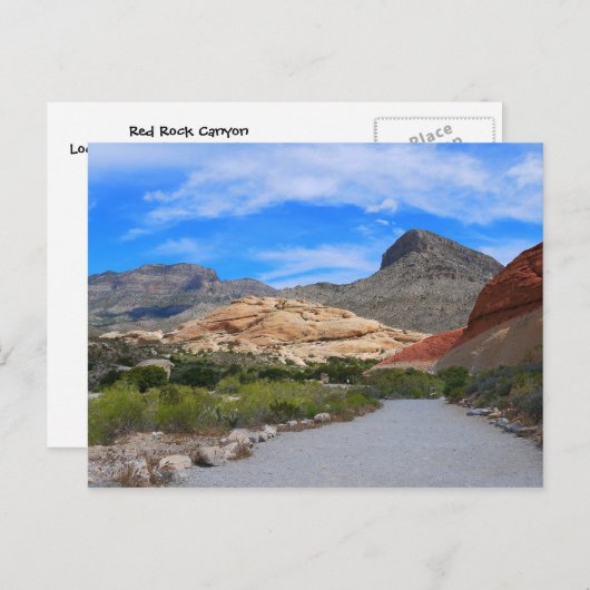 Red Rock Canyon-Las Vegas Nevada Postkarte (Vorne/Hinten)