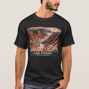 Red Rock Canyon Las Vegas Retro Vintage Reise WPA T-Shirt