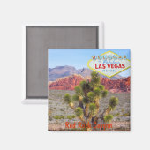Red Rock Canyon nähe Las Vegas Strip Magnet (Vorderseite/Rückseite)