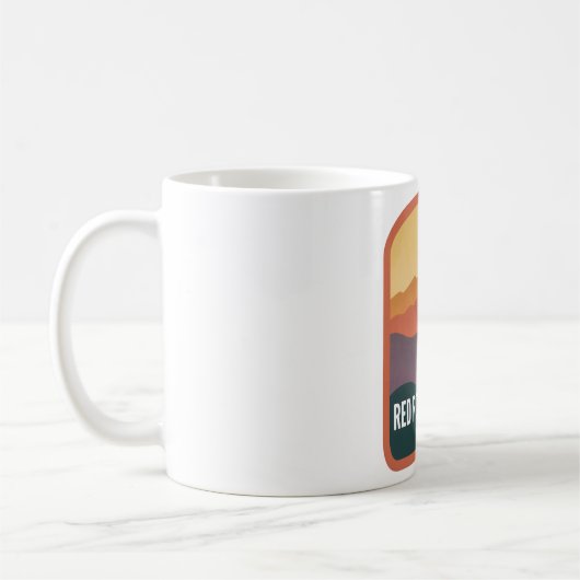 Red Rock Canyon Nevada Sunset Kaffeetasse (Links)
