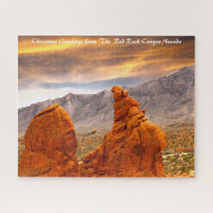 Red Rock Canyon Nevada. Weihnachtsgrüße Puzzle