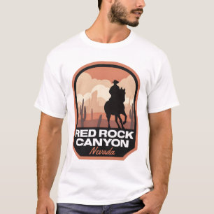 Red Rock Canyon Nevada Wüste Cowboy T-Shirt