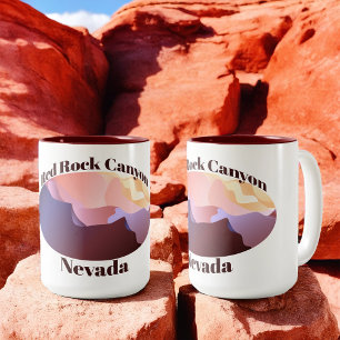 Red Rock Canyon, Nevada Zweifarbige Tasse