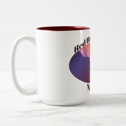 Red Rock Canyon, Nevada Zweifarbige Tasse (Links)