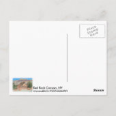 Red Rock Canyon NV Sign Postcard! Postkarte (Rückseite)