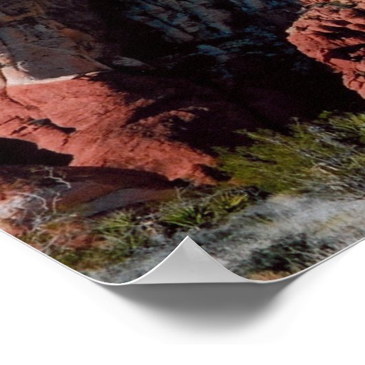 Red Rock Canyon  Poster (Ecke)