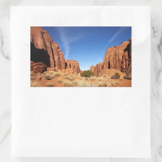 Red Rock Canyon Rechteckiger Aufkleber (Tasche)