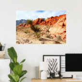 Red Rock Canyon Spring Mountains Hintergrund Poster (Heimbüro)