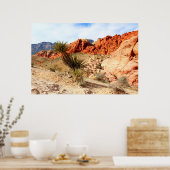 Red Rock Canyon Spring Mountains Hintergrund Poster (Küche)