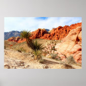 Red Rock Canyon Spring Mountains Hintergrund Poster (Vorne)