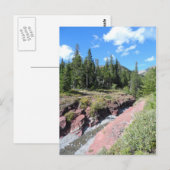 Red Rock Canyon - Waterton Seen Nationalpark Postkarte (Vorne/Hinten)