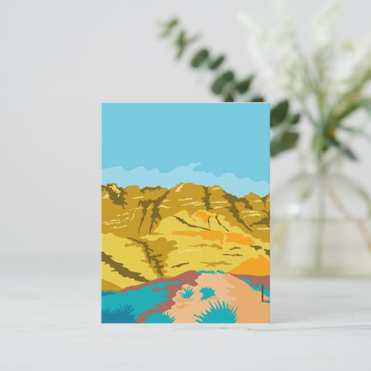 Red Rock Canyon WPA Postkarte (Stehend Vorderseite)