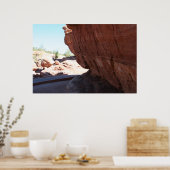 Red Rock Face Poster (Küche)