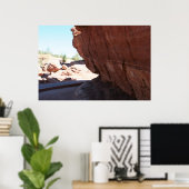 Red Rock Face Poster (Heimbüro)