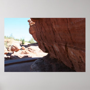 Red Rock Face Poster