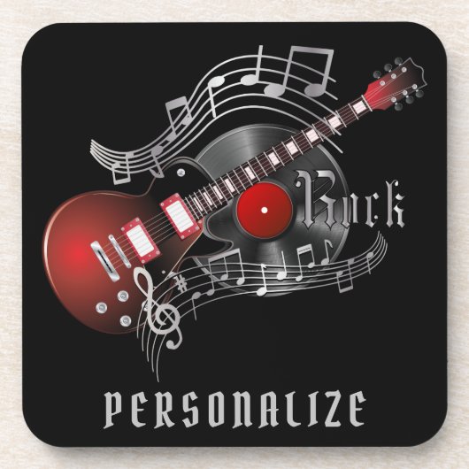 Red Rock Guitar Getränkeuntersetzer (Vorderseite)