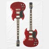 RED ROCK GUITARS FLEECEDECKE (Vorderseite)