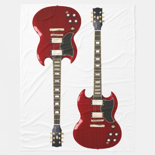 RED ROCK GUITARS FLEECEDECKE (Vorderseite)