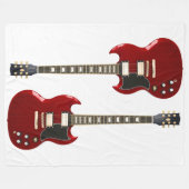 RED ROCK GUITARS FLEECEDECKE (Vorderseite (Horizontal))