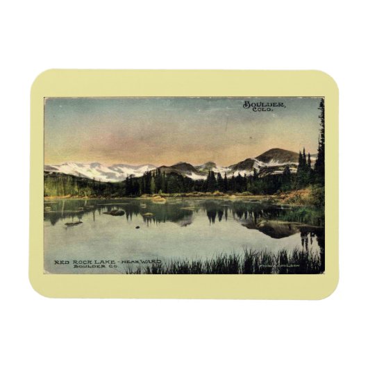 Red Rock Lake, Boulder, Colorado Vintag Magnet (Horizontal)