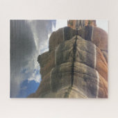 Red Rock Lake Water Reflection Foto Landschaft Puzzle (Horizontal)