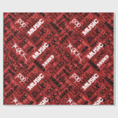 Red Rock Pop R & B - Whiteboard Geschenkpapier (Flach)