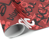 Red Rock Pop R & B - Whiteboard Geschenkpapier (Rolleneckpunkt)