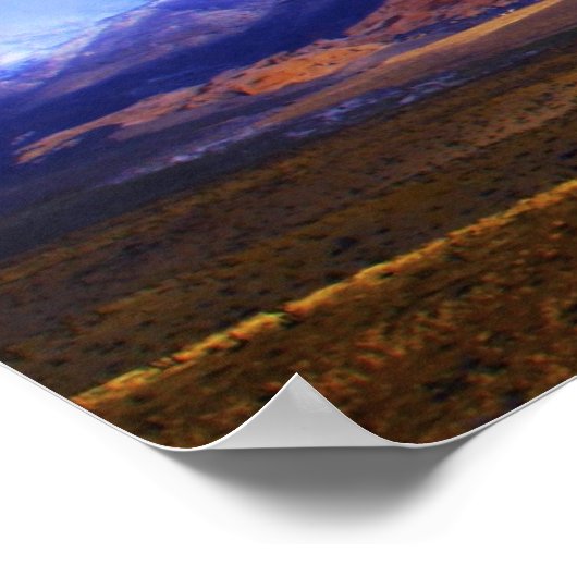 Red Rock Print Poster (Ecke)