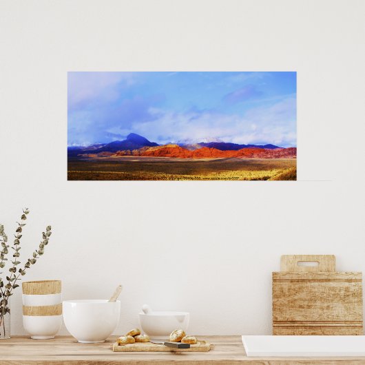 Red Rock Print Poster (Küche)
