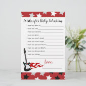 Red Rock Star Music Baby Dusche Wünsche für Baby (Stehend Vorderseite)